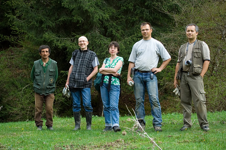 Gruppenbild mit dem sehr freundlichen Nationalparkaufseher (links). (c) Christoph Riegler